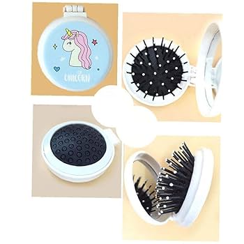 Amazon.co.jp: 可愛いユニコーン マッサージブラシ 折りたたみ